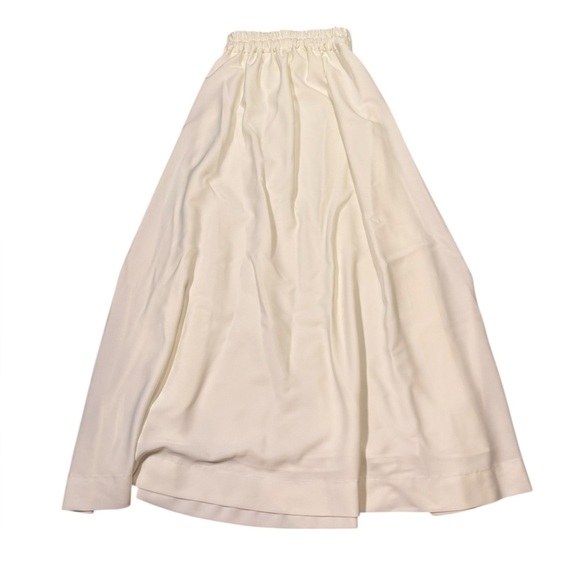 Locker Room High-Waisted White Maxi Skirt with Elastic Waistband Size S/M - Picture 5 of 11